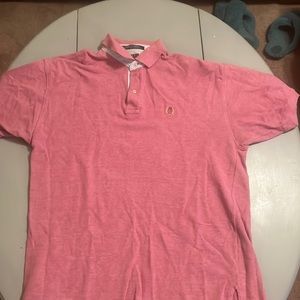 Vintage Red Tommy Hilfiger Polo Made in Jamaica Large